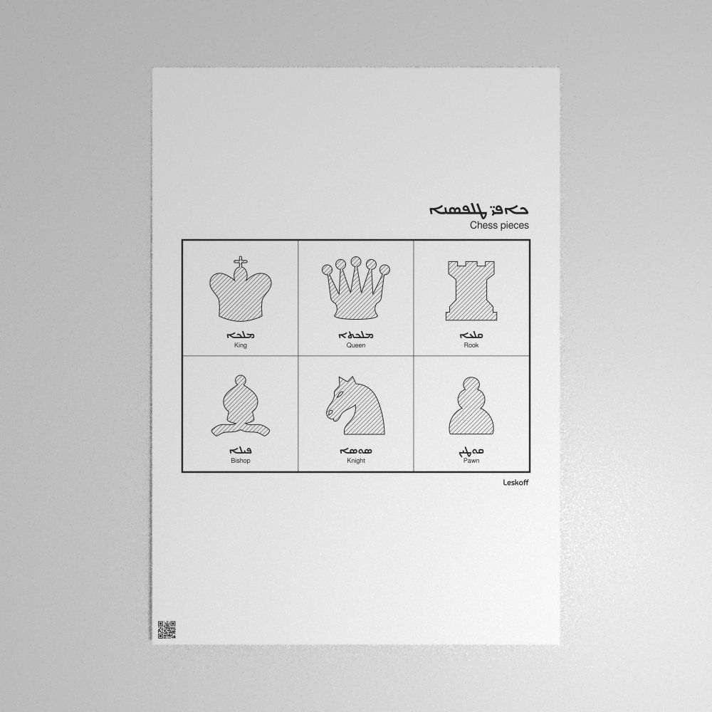 Leskoff Chess Pieces Poster image 1 of 2