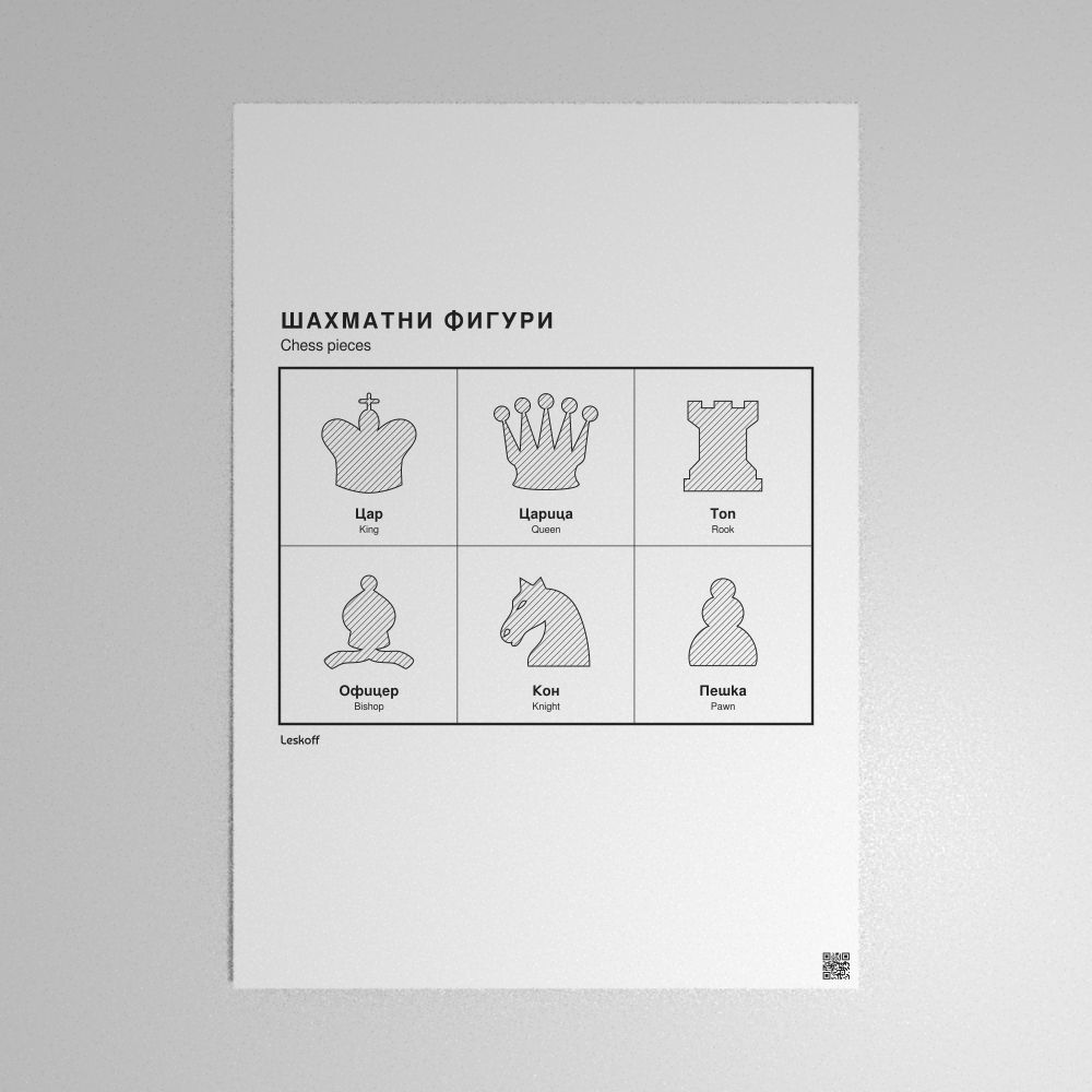 Leskoff Chess Pieces Poster image 1 of 2