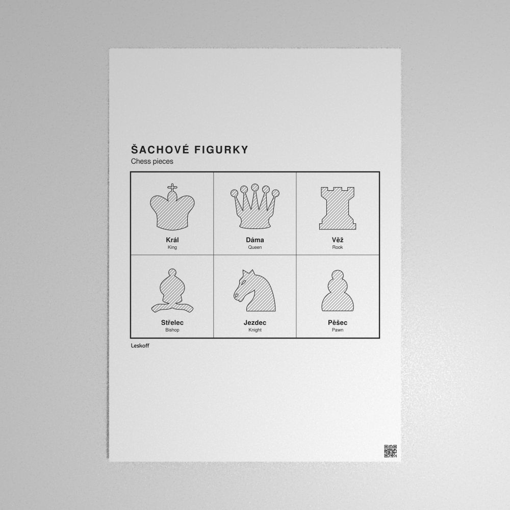 Leskoff Chess Pieces Poster image 1 of 2