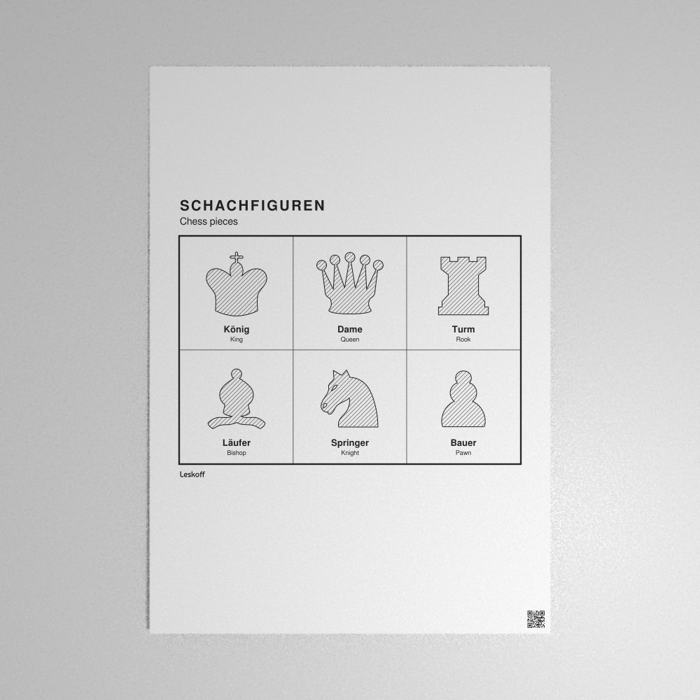 Leskoff Chess Pieces Poster image 1 of 2