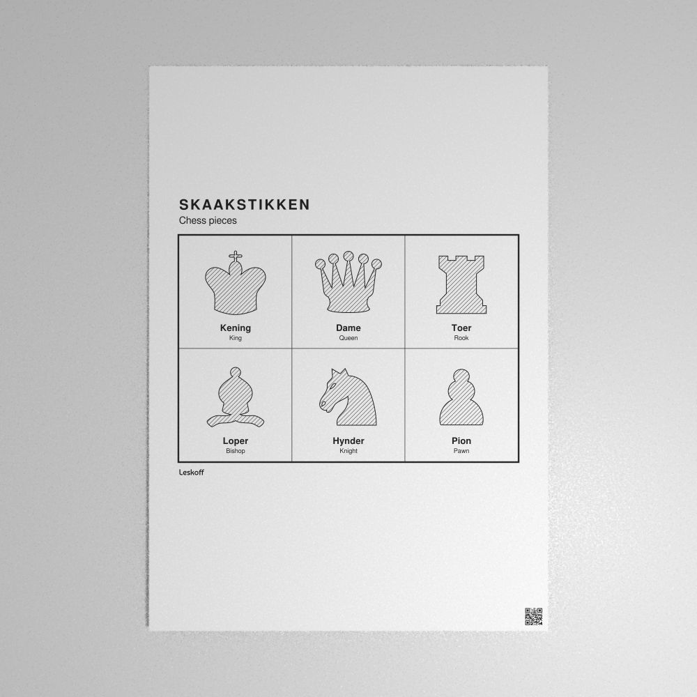 Leskoff Chess Pieces Poster image 1 of 2