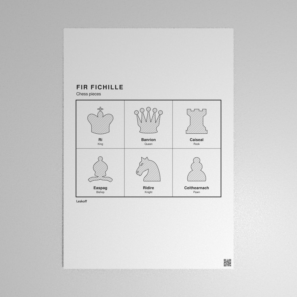 Leskoff Chess Pieces Poster image 1 of 2