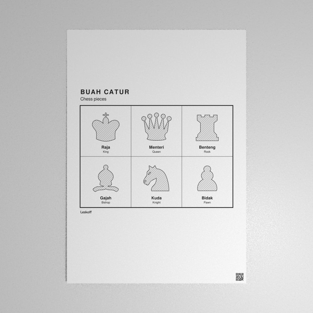 Leskoff Chess Pieces Poster image 1 of 2