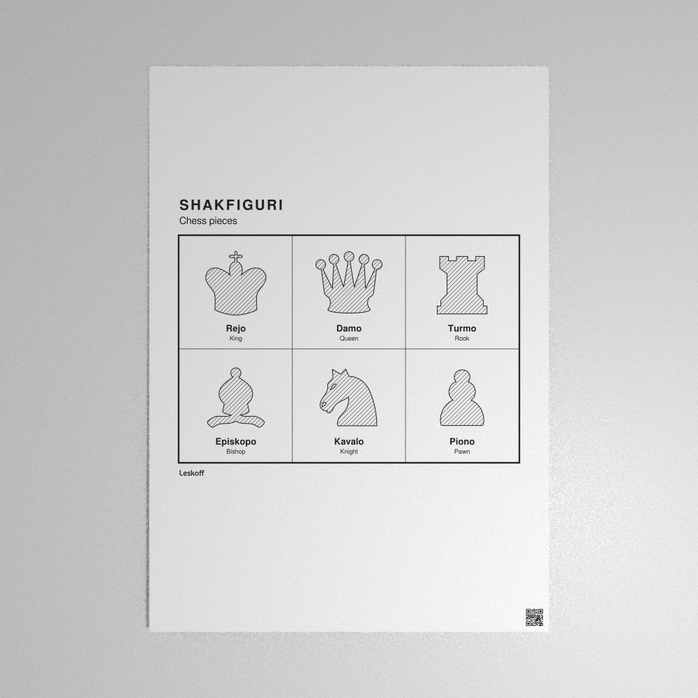 Leskoff Chess Pieces Poster image 1 of 2