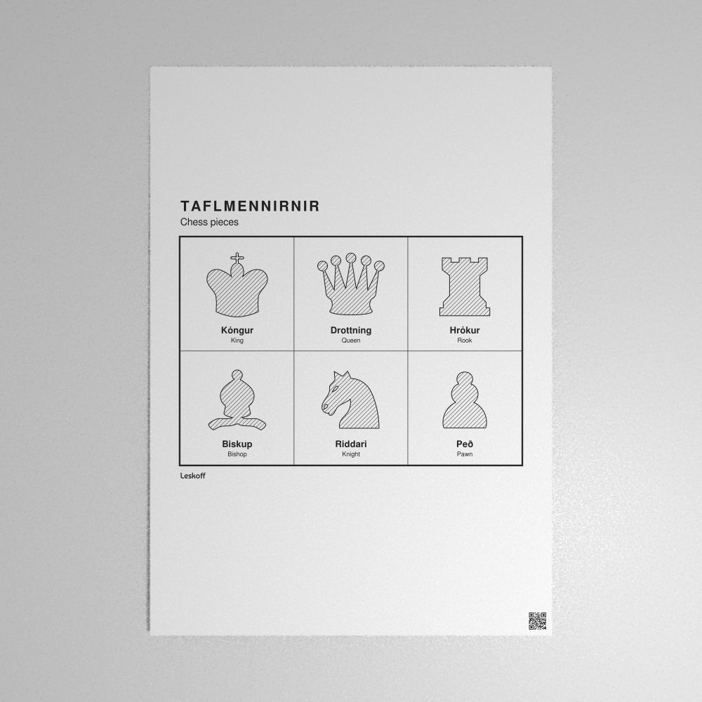 Leskoff Chess Pieces Poster image 1 of 2