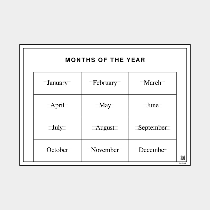 Leskoff Months of the Year image 1 of 1