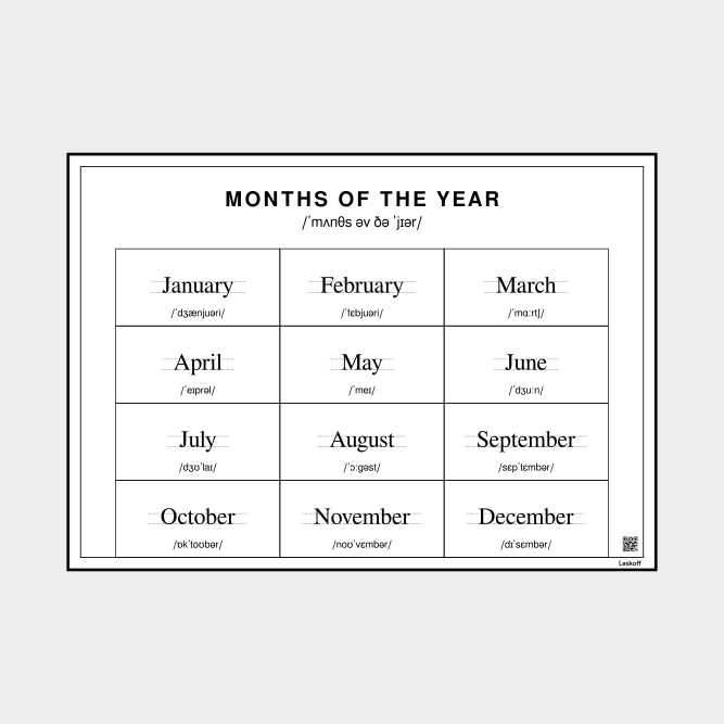 Leskoff Months of the Year image 1 of 1
