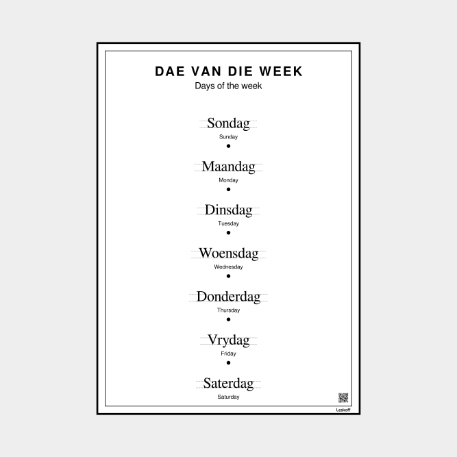 Leskoff Days of the Week image 1 of 1