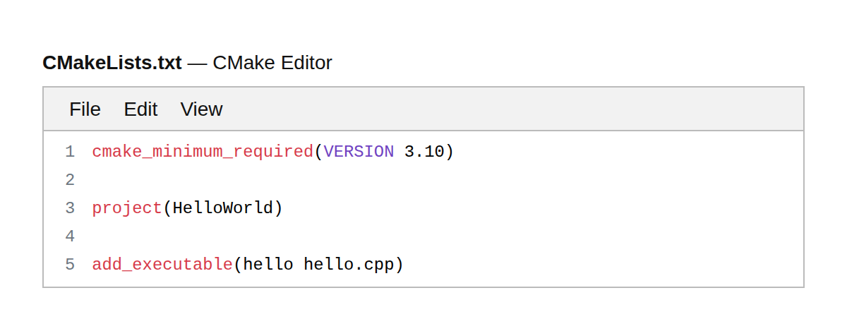 CMake Editor