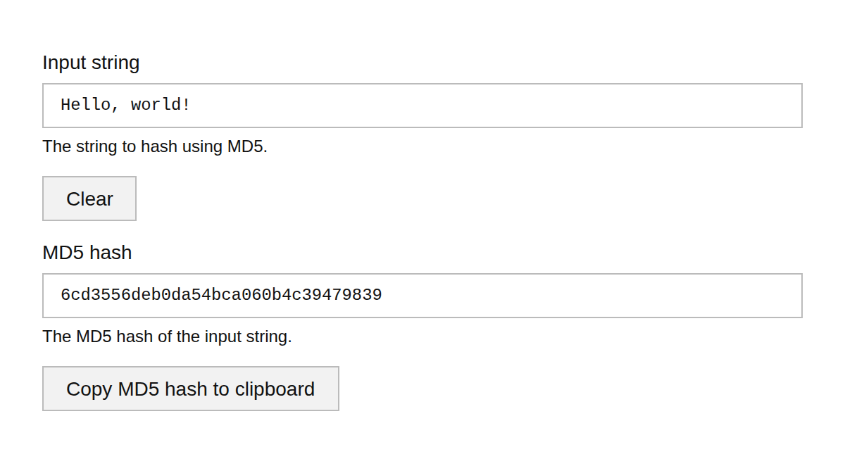 MD5 Hash Generator