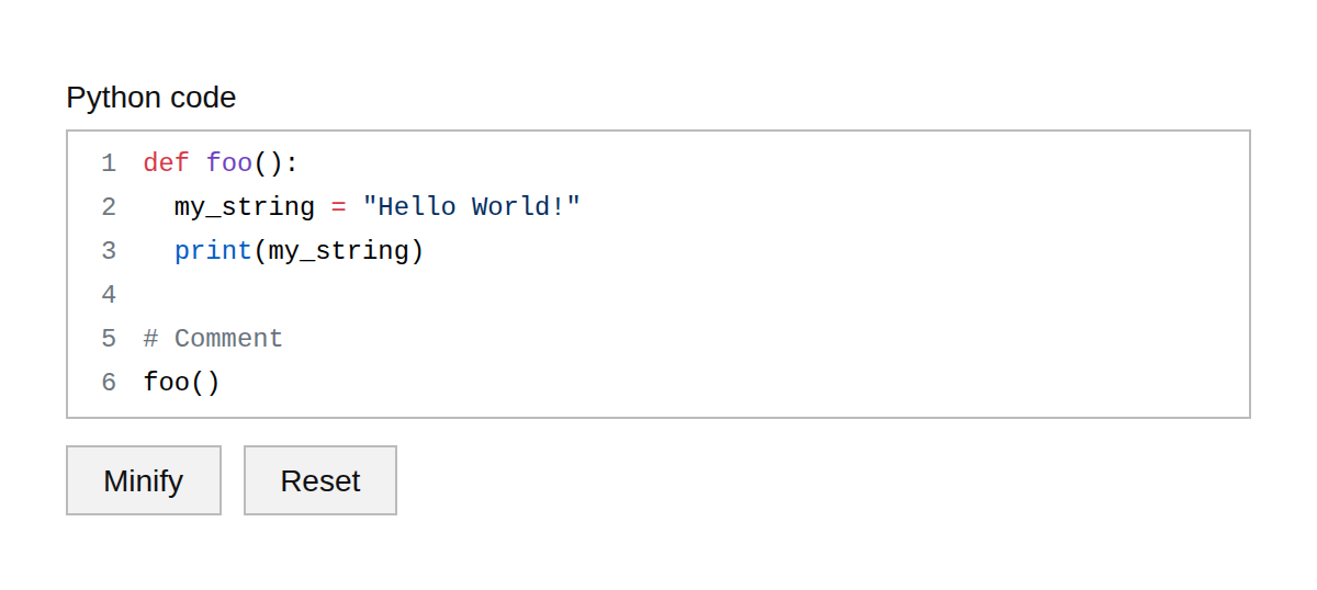 Python Minifier
