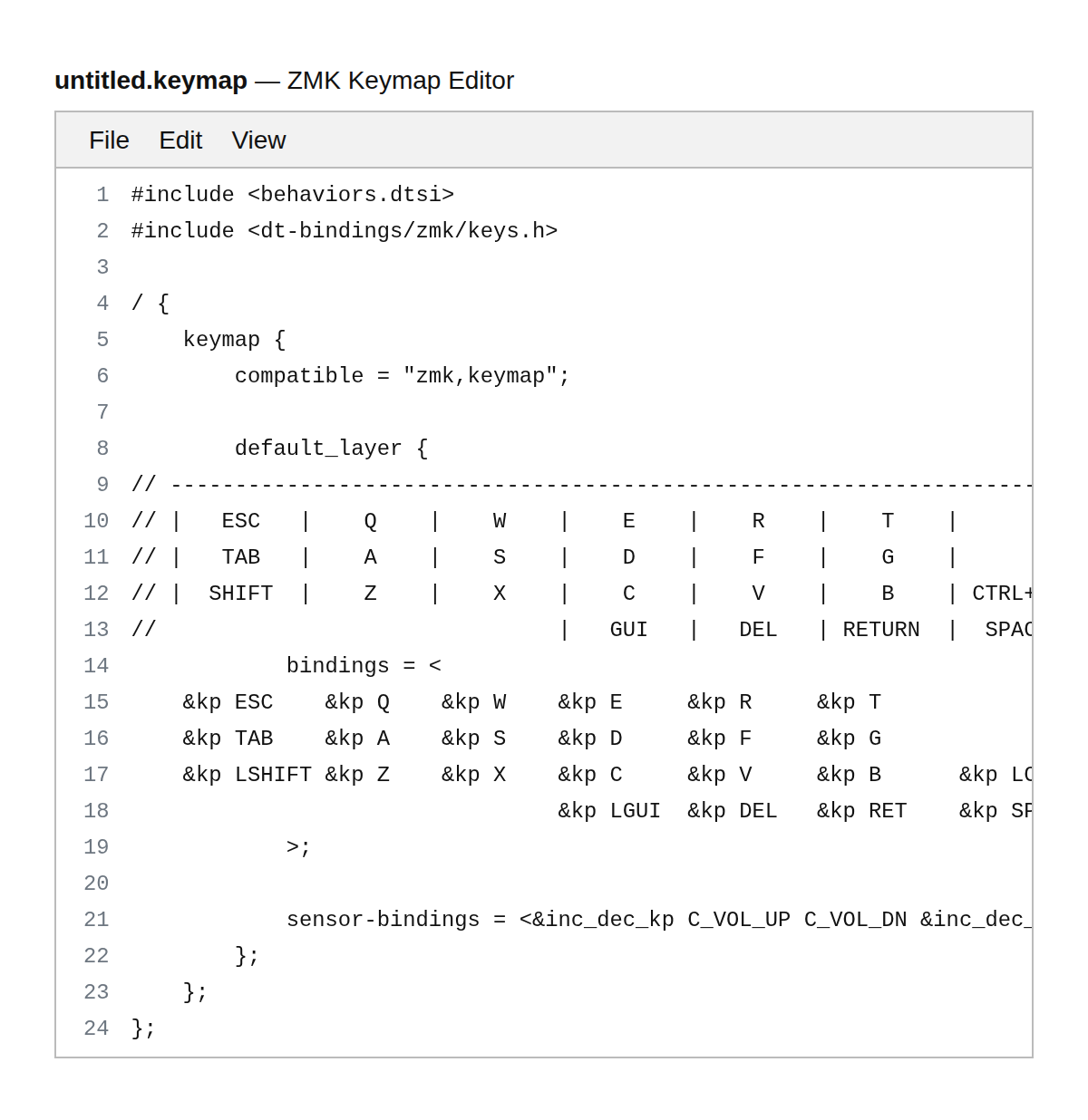 ZMK Keymap Editor