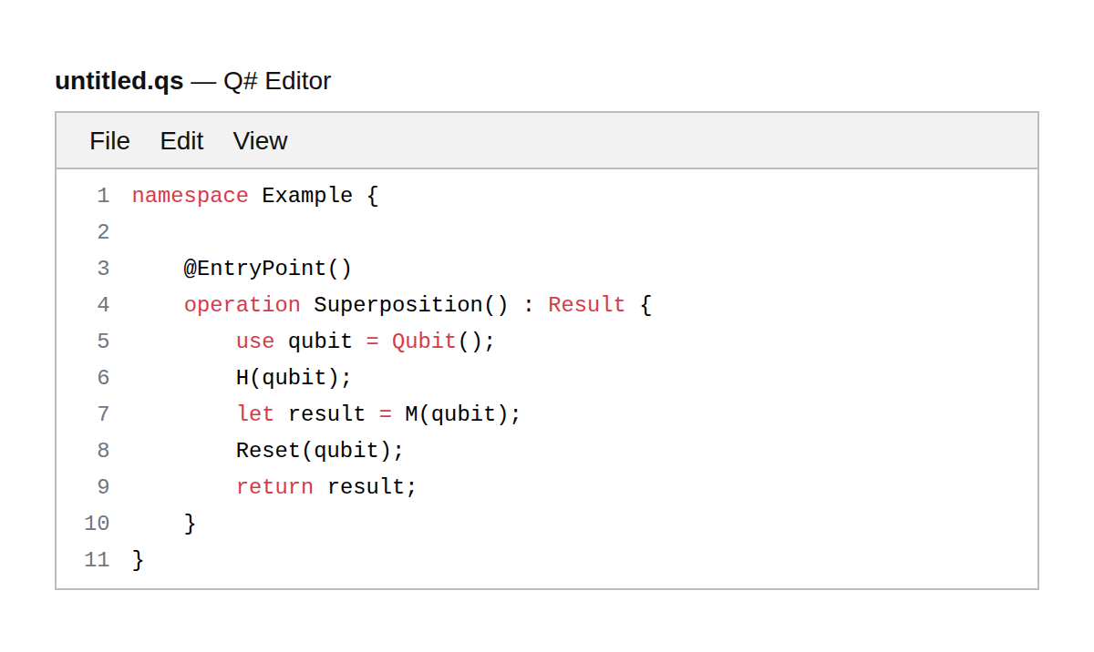 Q# Editor