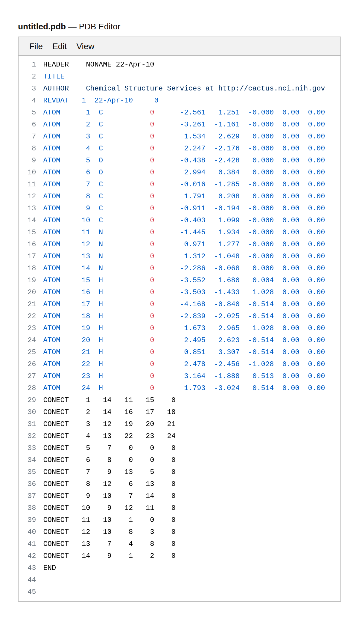 PDB Editor