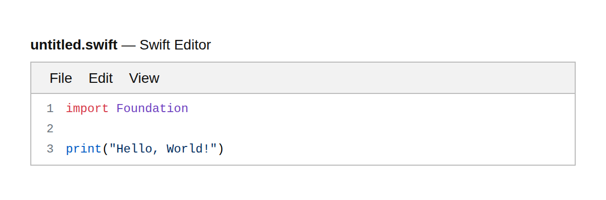 Swift Editor