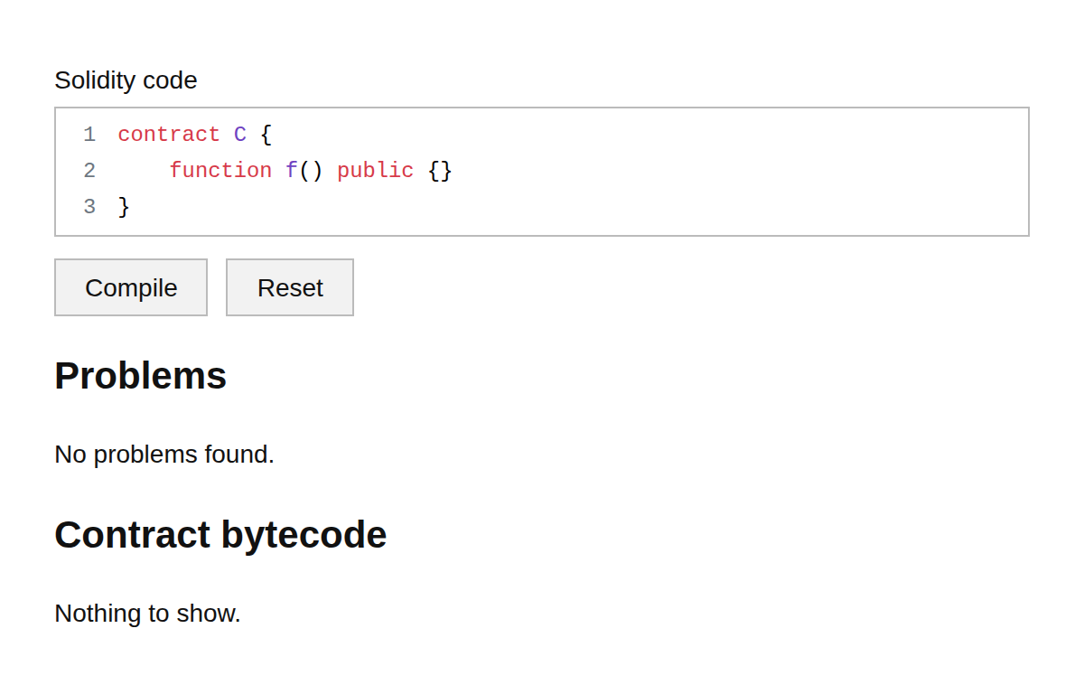 Solidity Compiler