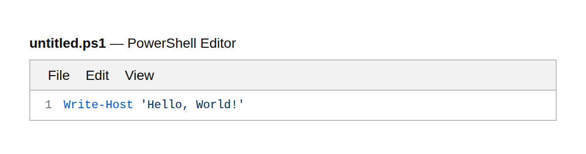 PowerShell Editor