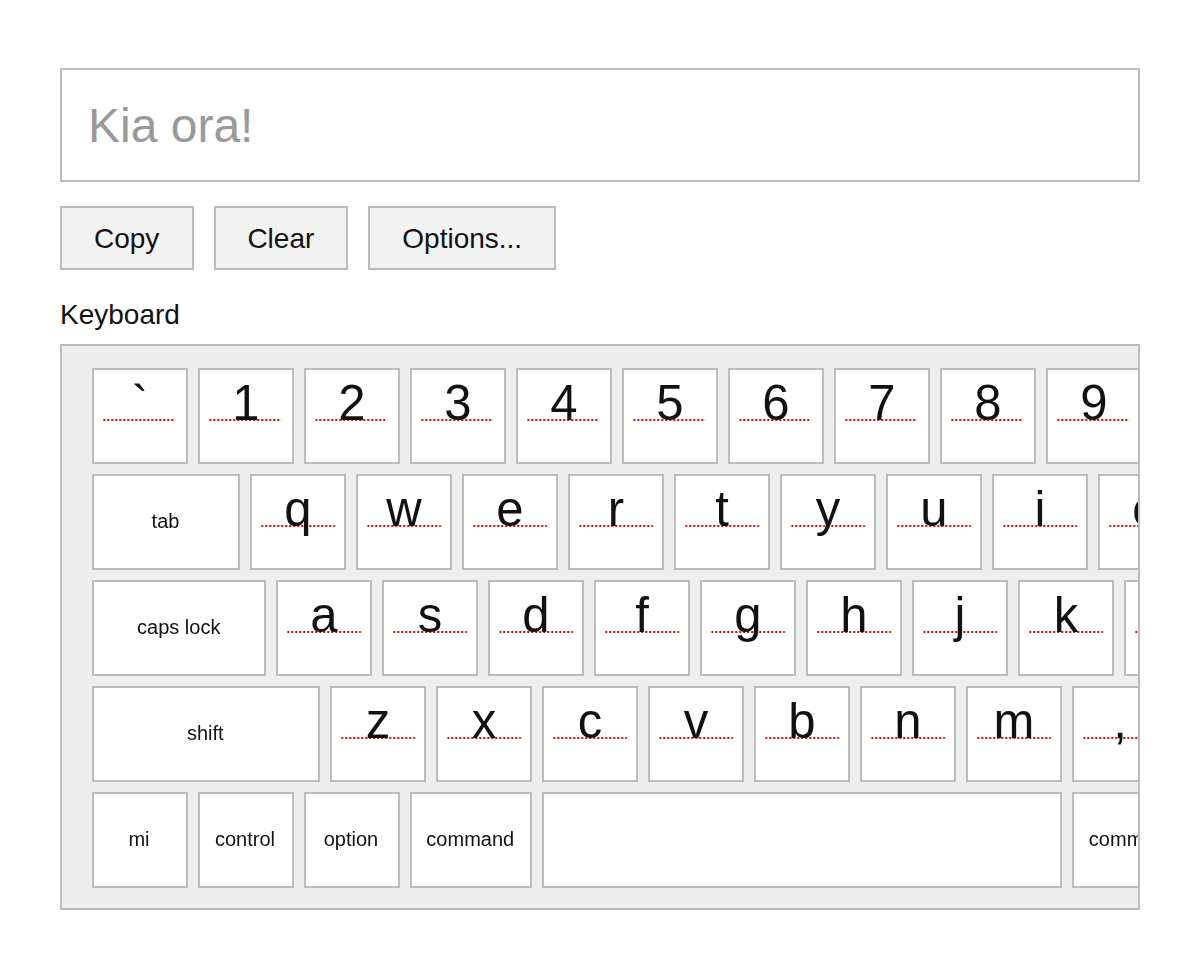 Māori Keyboard